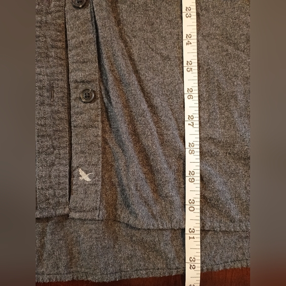 Eddie Bauer Women's 100% Cotton Gray Long Sleeve Flannel Shirt T2XL Tall - Picture 8 of 8